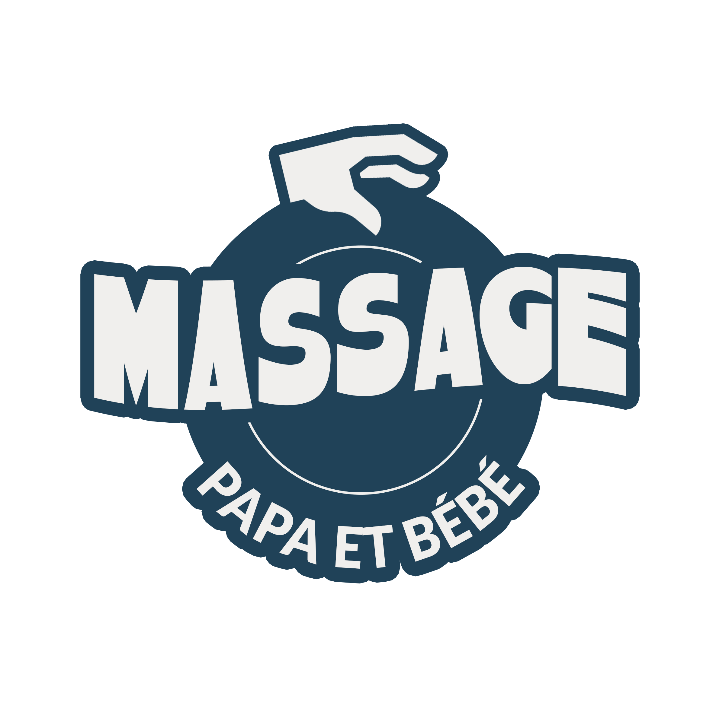 Massage papa-bébé